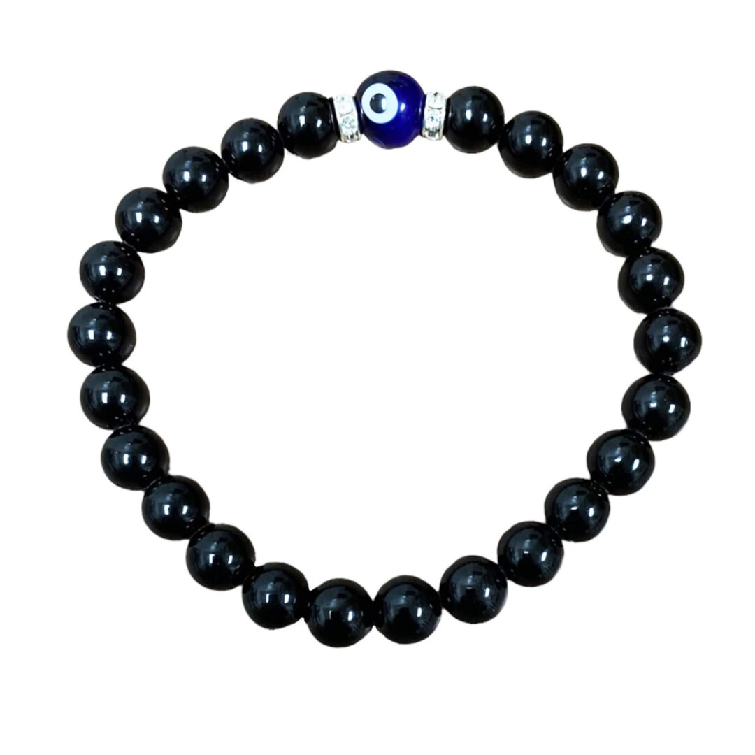 Black Obsidian Evil Eye Bracelet