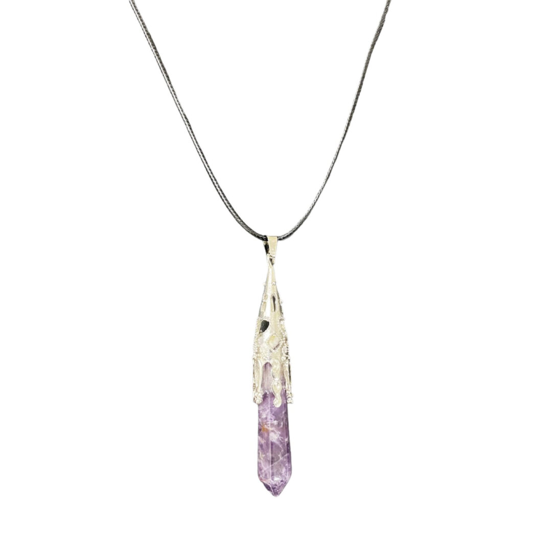 Amethyst Long Point Necklace