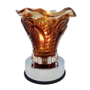 Brown Vase Glass Fragrance Warmer
